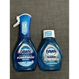 Dawn Ultra Platinum Powerwash Spray Dish Soap Fresh Clean Scent and Refill 16 oz